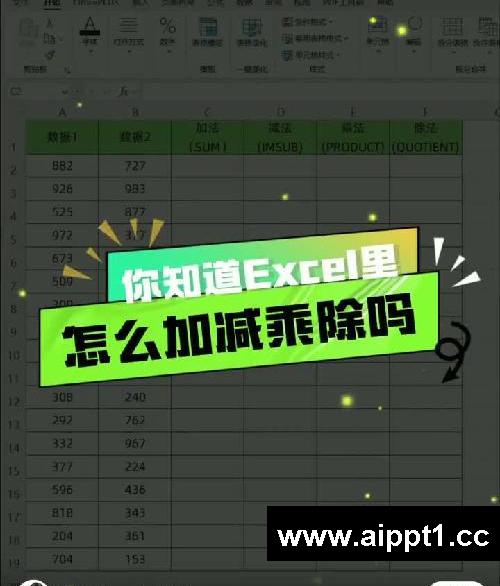 Excel里加减乘除函数你都知道怎么用吗❓