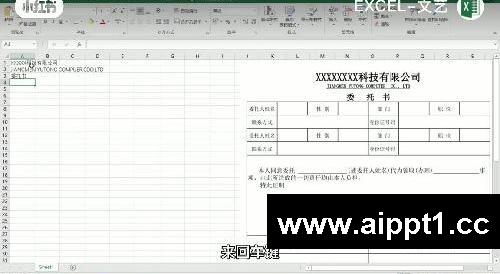 EXCEL委托书表格制作，跟我一起学